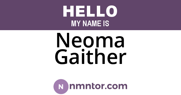 Neoma Gaither