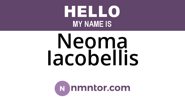Neoma Iacobellis