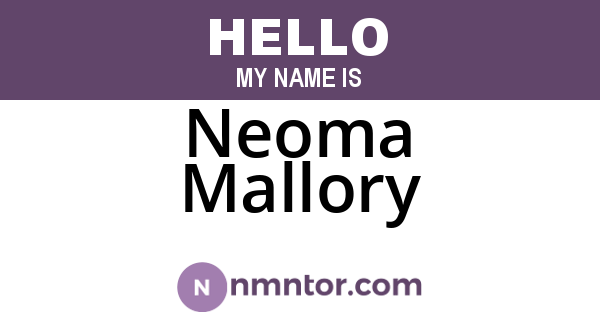 Neoma Mallory