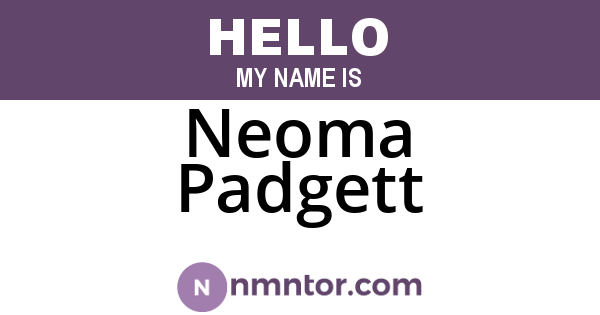 Neoma Padgett