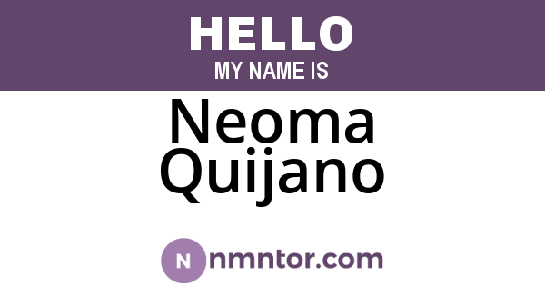 Neoma Quijano