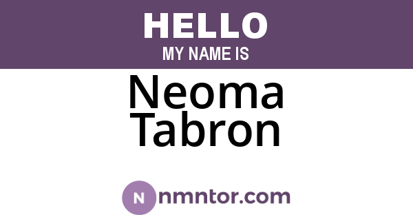 Neoma Tabron