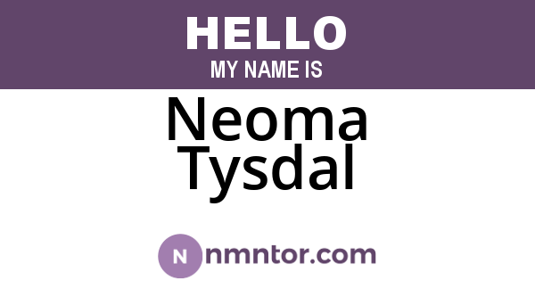Neoma Tysdal