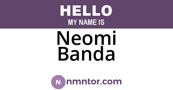 Neomi Banda