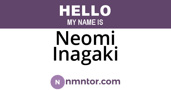 Neomi Inagaki