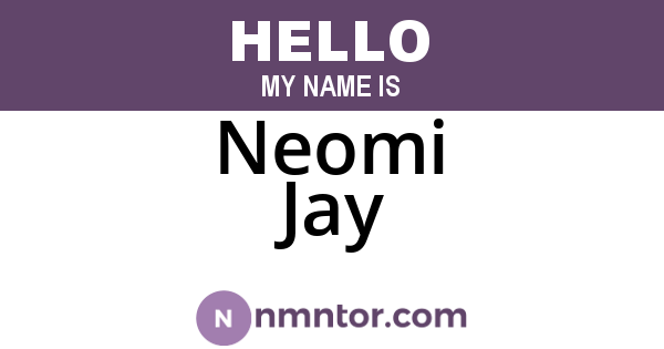 Neomi Jay