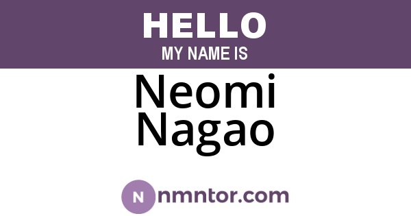 Neomi Nagao
