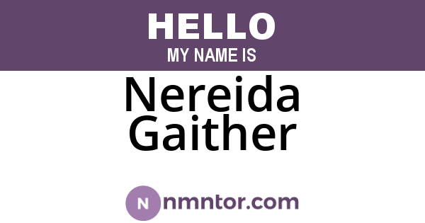 Nereida Gaither