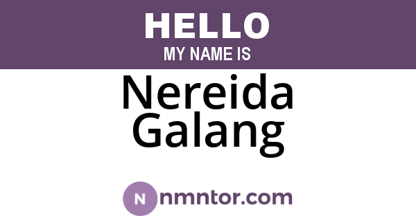 Nereida Galang