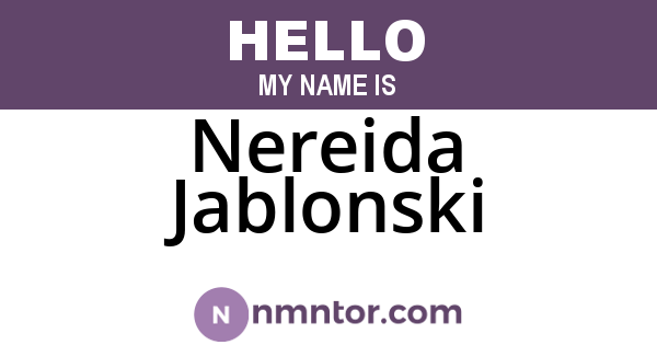 Nereida Jablonski