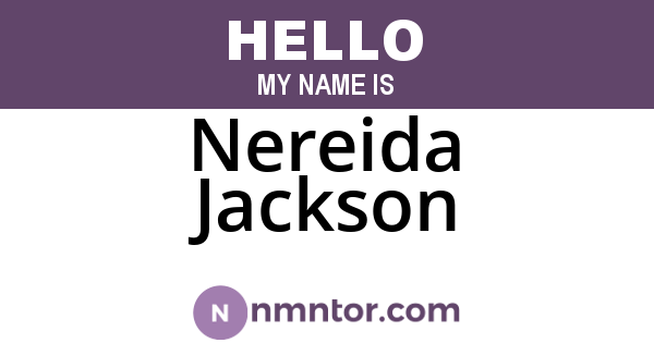 Nereida Jackson