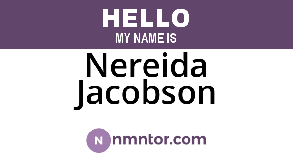 Nereida Jacobson
