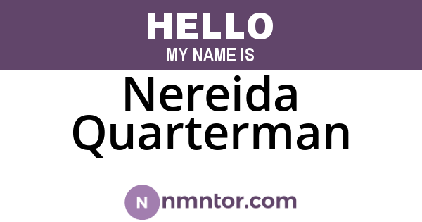 Nereida Quarterman
