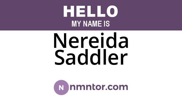 Nereida Saddler