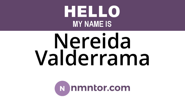 Nereida Valderrama