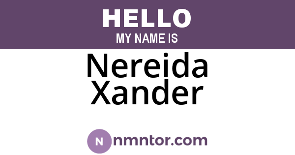 Nereida Xander