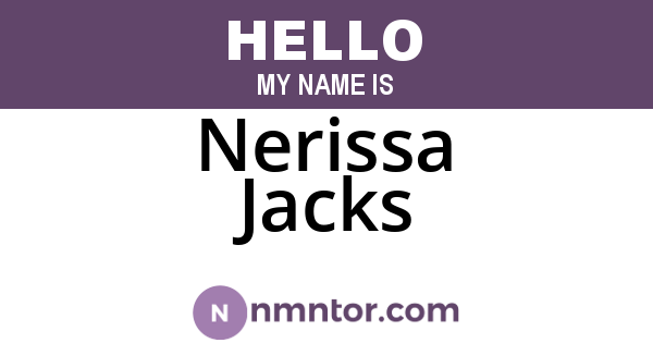 Nerissa Jacks