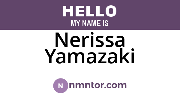 Nerissa Yamazaki