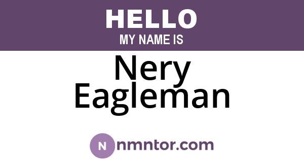 Nery Eagleman