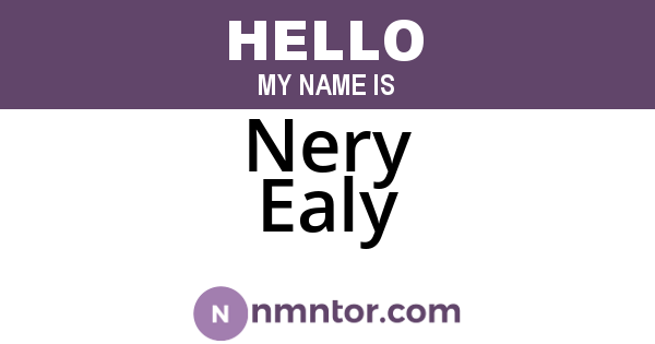 Nery Ealy