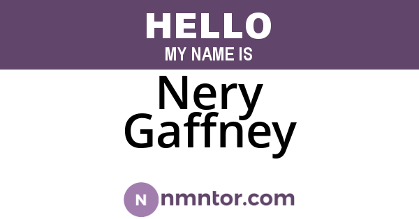 Nery Gaffney