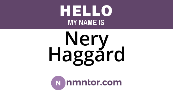 Nery Haggard