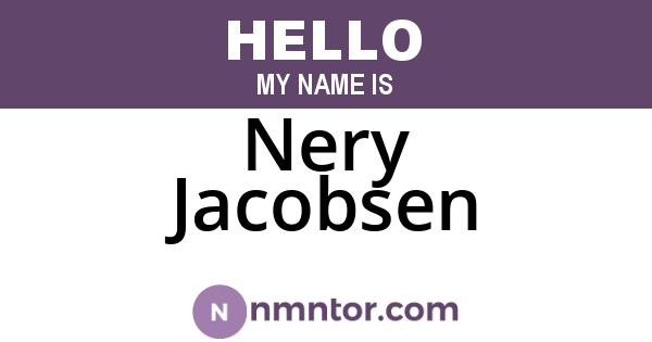 Nery Jacobsen
