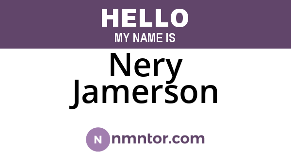 Nery Jamerson