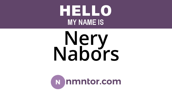 Nery Nabors
