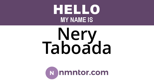 Nery Taboada