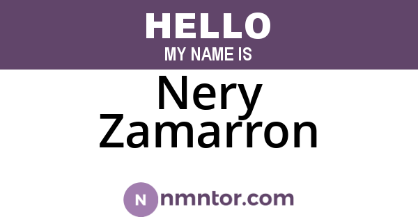 Nery Zamarron