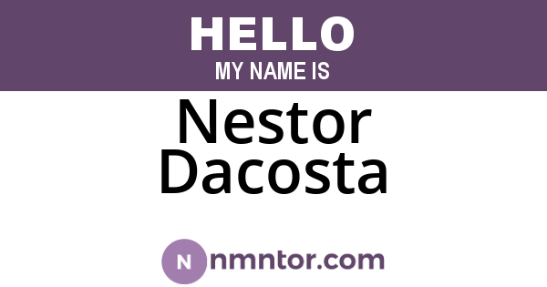Nestor Dacosta
