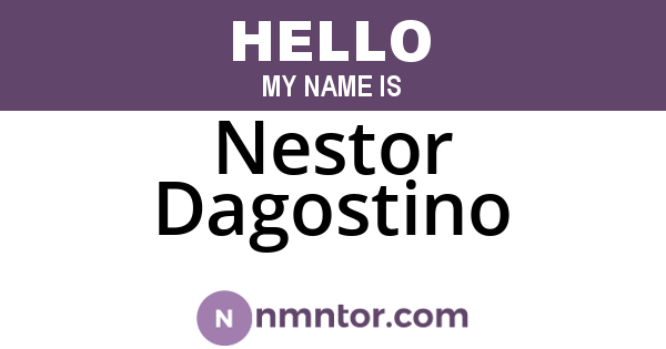 Nestor Dagostino