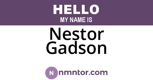 Nestor Gadson