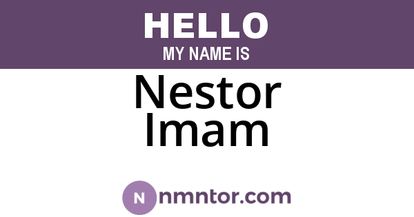 Nestor Imam