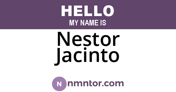 Nestor Jacinto