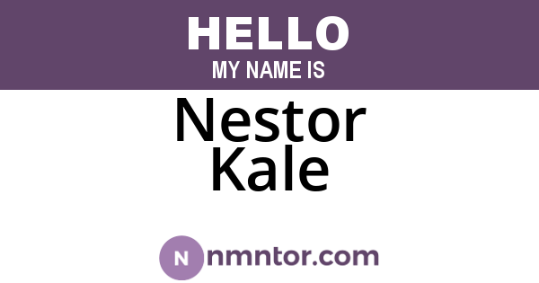 Nestor Kale
