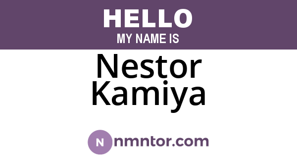 Nestor Kamiya