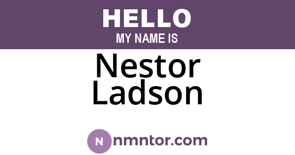 Nestor Ladson