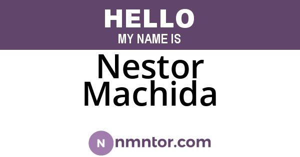 Nestor Machida