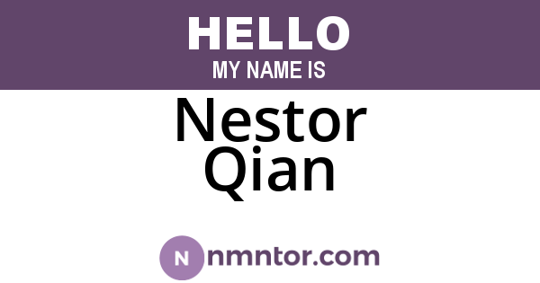 Nestor Qian