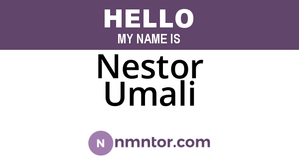 Nestor Umali