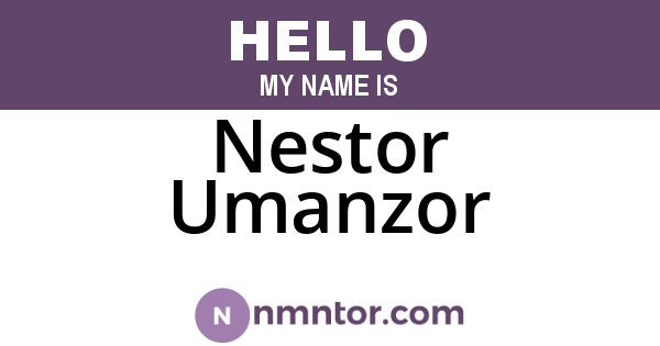 Nestor Umanzor