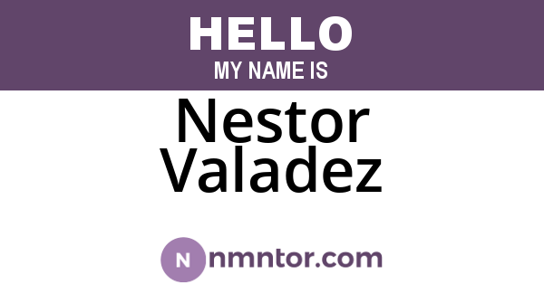 Nestor Valadez