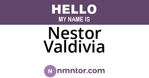 Nestor Valdivia