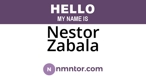 Nestor Zabala