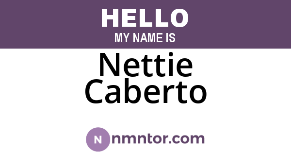 Nettie Caberto