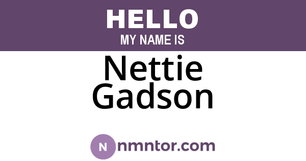 Nettie Gadson