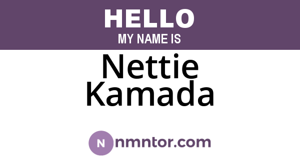Nettie Kamada