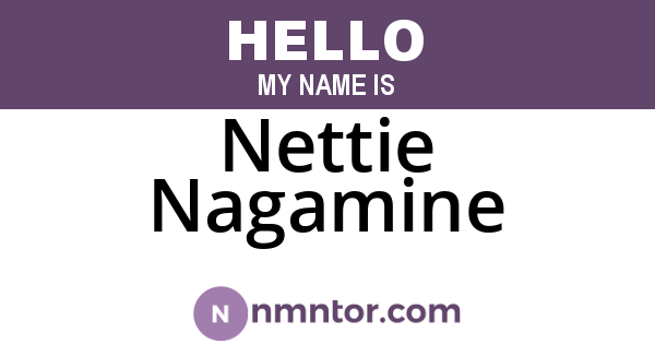 Nettie Nagamine